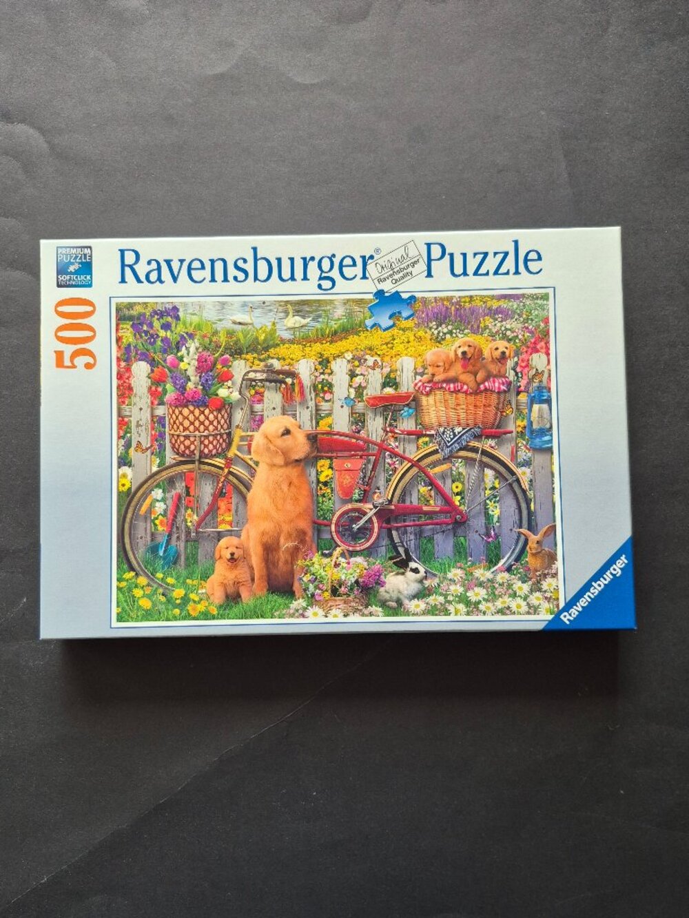 500 Piece " Cute Dogs in the Garden" Jigsaw Puzzle